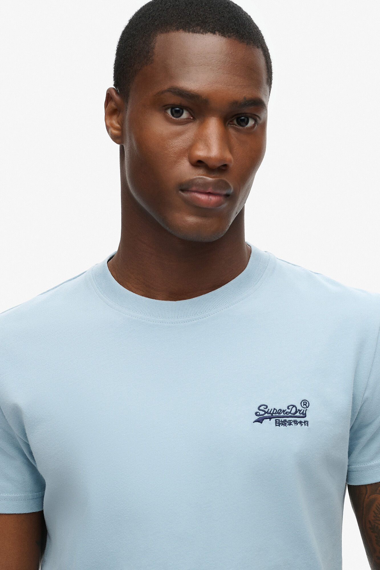 Superdry Camiseta de algod&oacute;n org&aacute;nico con logotipo Essential