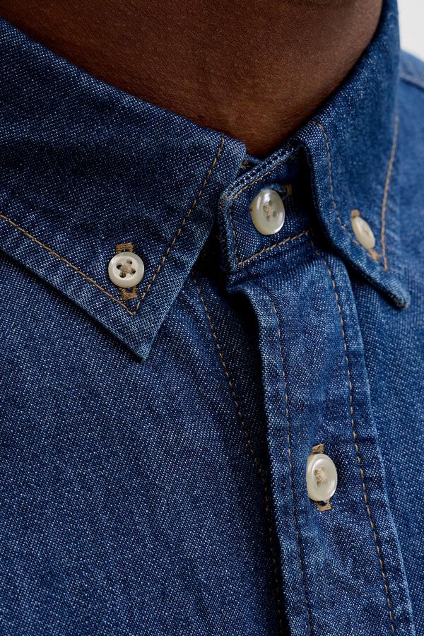 Jack & Jones Denim regular shirt blue