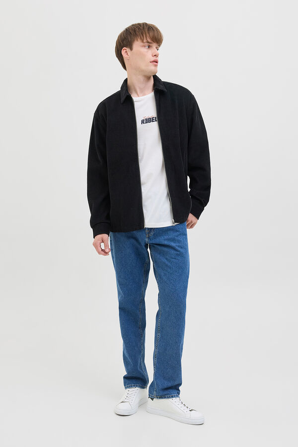 JJ REBEL Regular fit corduroy overshirt black