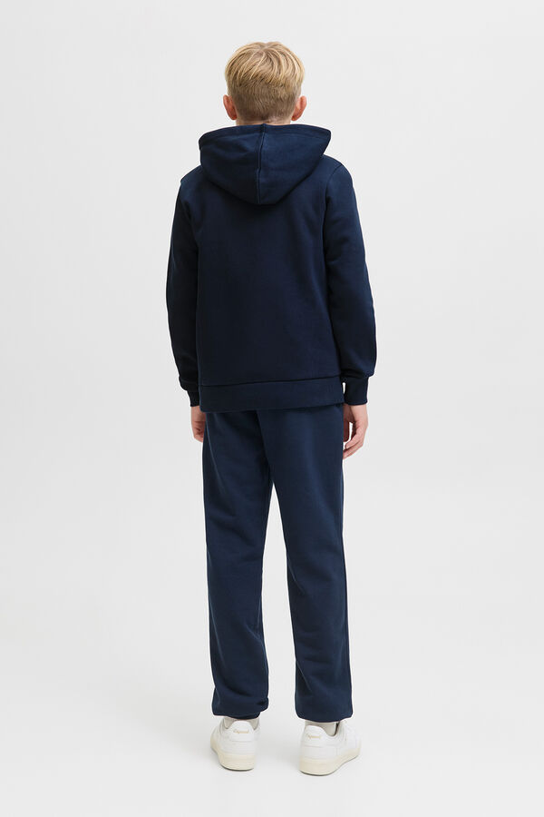 Jack & Jones Junior Hooded sweatshirt with logo blue
