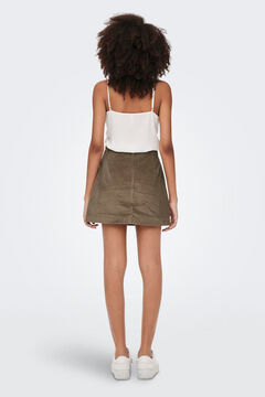 Only Falda corta de pana