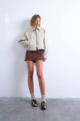 Topshop Short jacket with coated finish (polyester with polyurethane coating) Bela