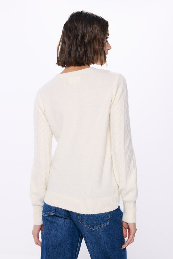 Springfield Jersey cable knit marfil