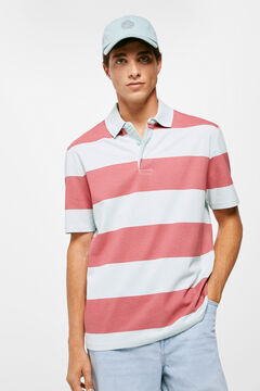 Springfield Striped linen shirt strawberry