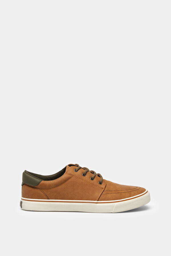 Springfield Faux leather trainer brown