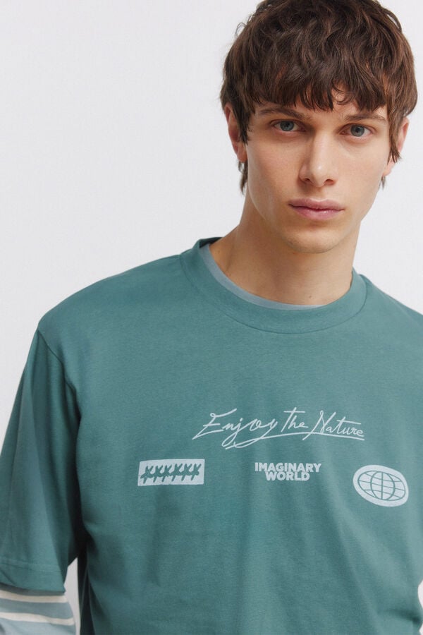 Springfield Branded T-shirt blue