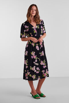 Pieces Women's long dress. noir