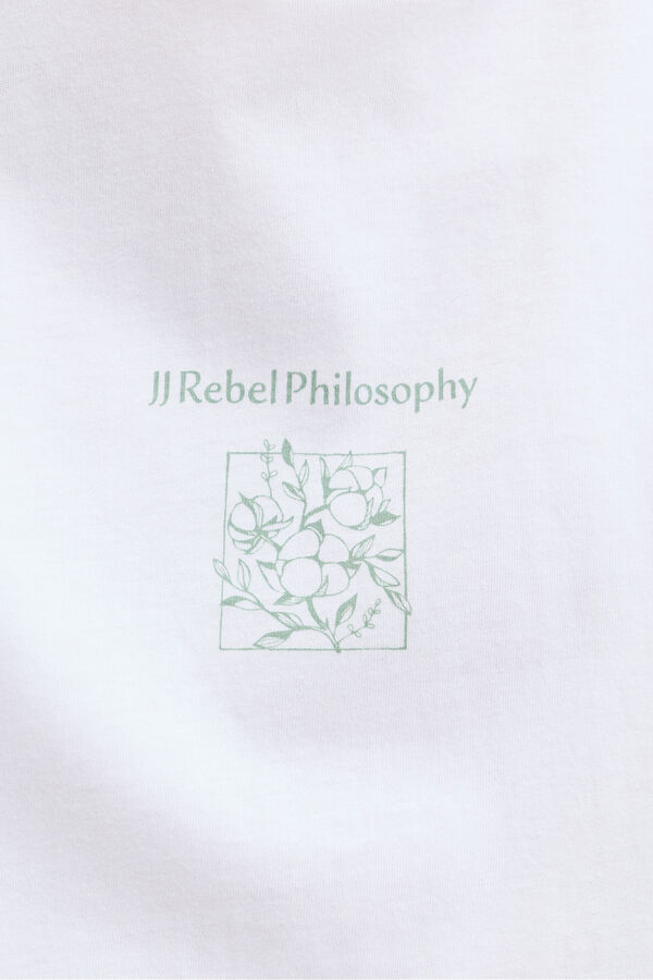 JJ REBEL Camiseta back print blanco