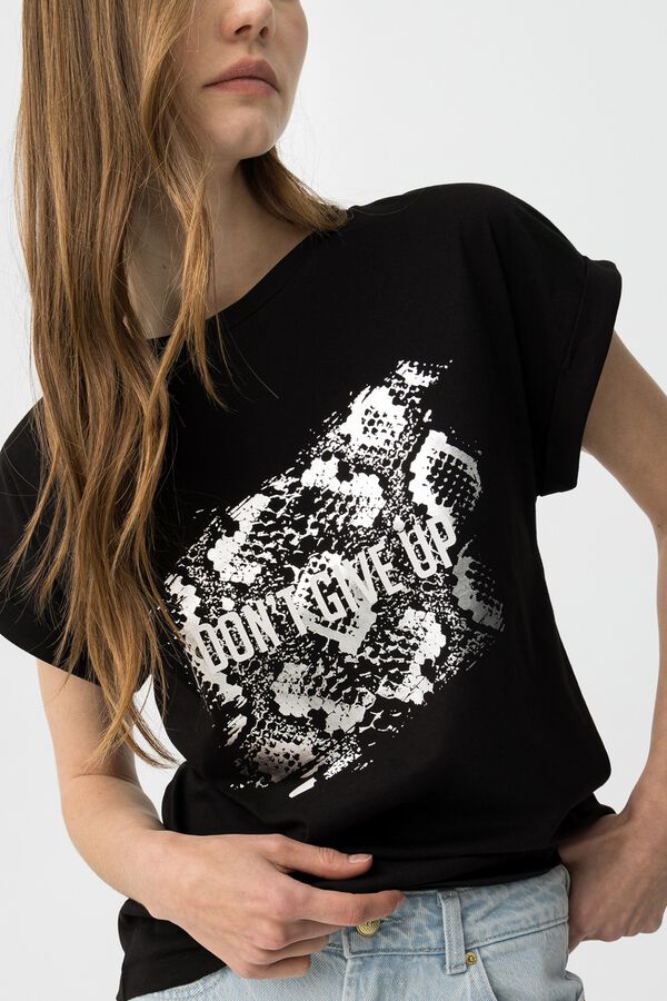 Tiffosi Printed T-shirt noir