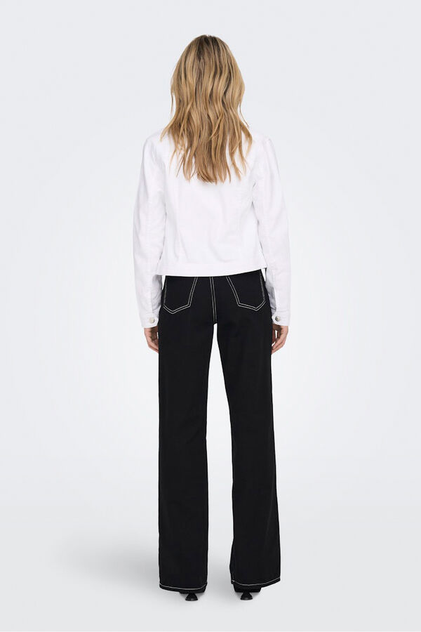 Only Chaqueta vaquera bolsillos delanteros blanco