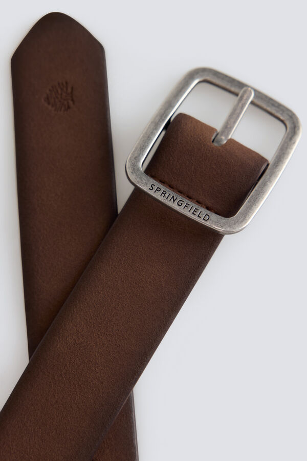 Springfield Reversible faux leather belt black