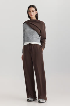 Springfield Soft sole wide leg sports trousers