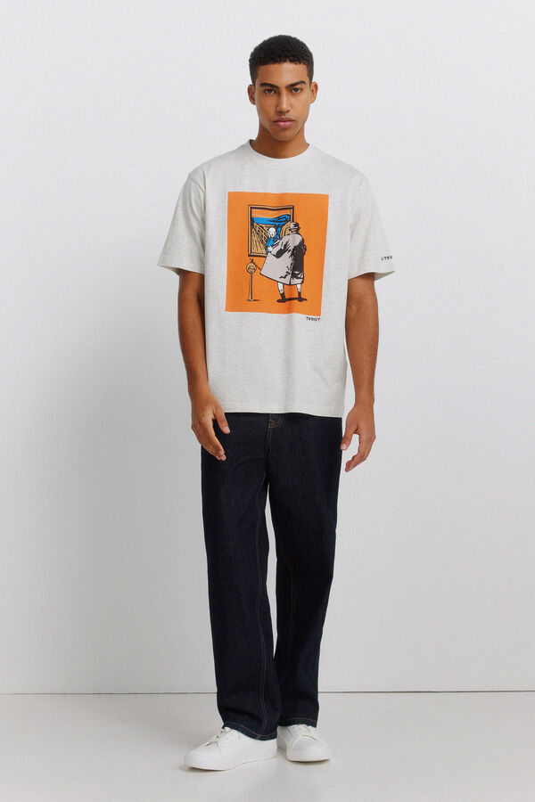 Springfield Camiseta TvBoy Grito gris