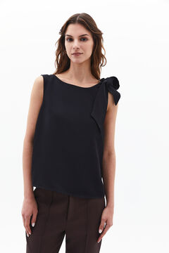 Oxxo Blusa sin mangas lazo