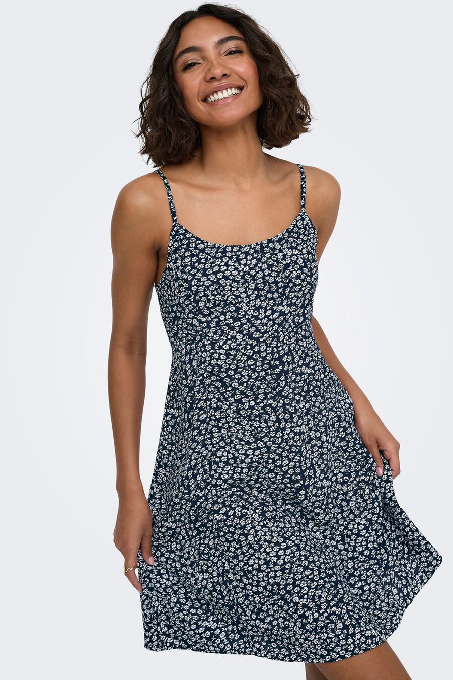 Vestido corto estampado floral