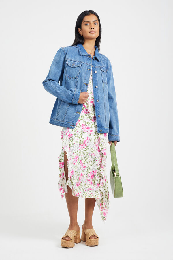 Brave Soul Oversized denim jacket blue