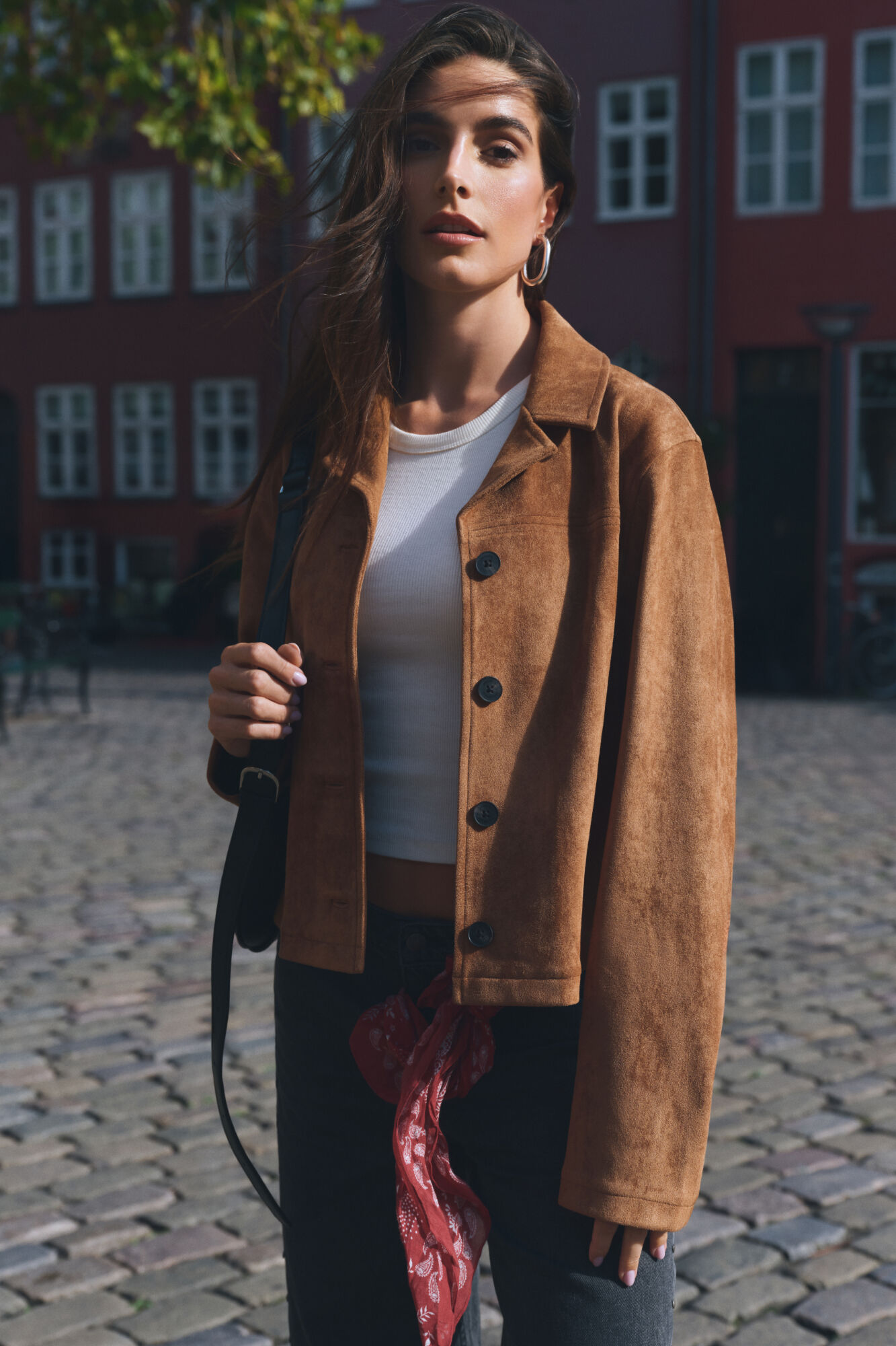 Springfield Kratka jakna od antilopa sa dugmići