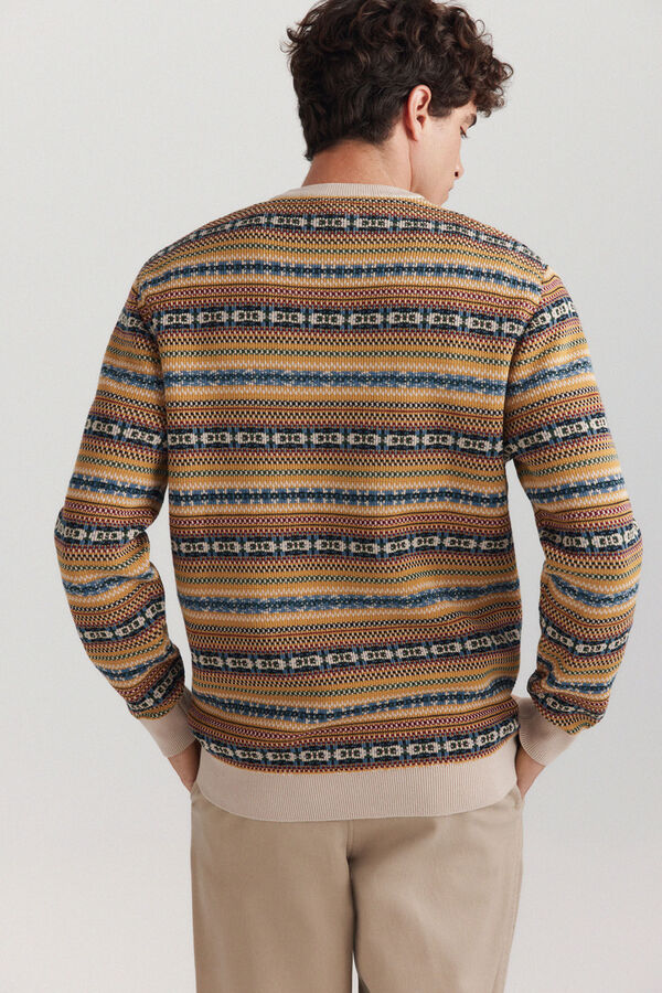 Springfield Jersey jacquard multicolor amarillo