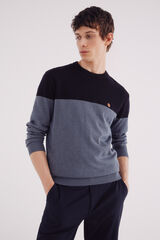 Springfield Basic color block jumper blue