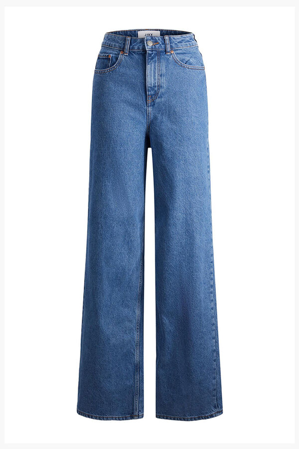 Springfield Wide Leg Jeans kék