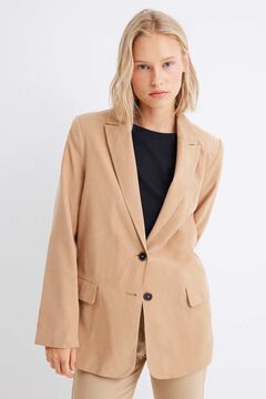 Springfield Blazer fluide beige