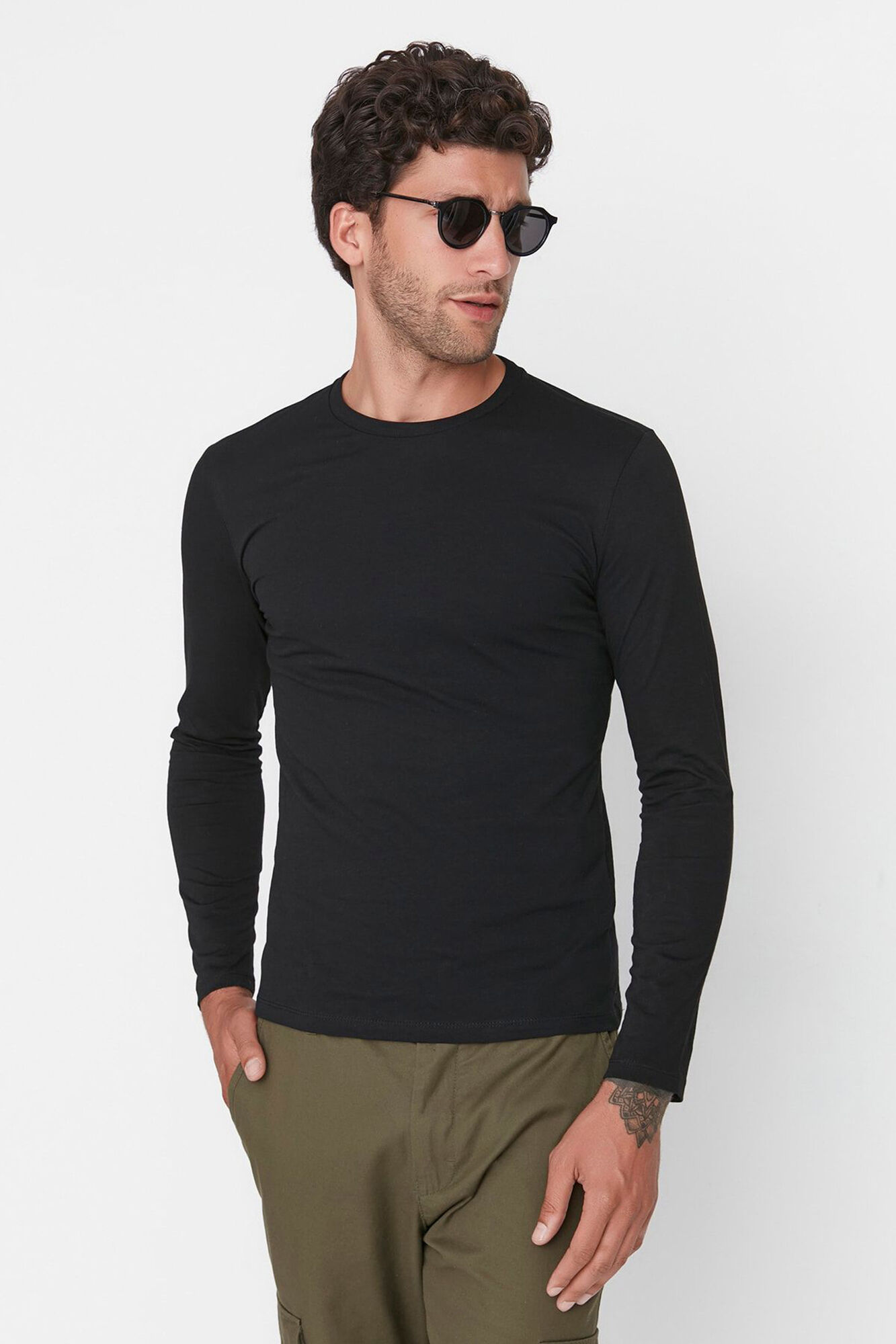 Trendyol Camiseta b&aacute;sica masculina