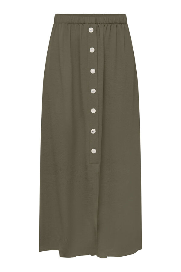 Only Midi button-front skirt printed