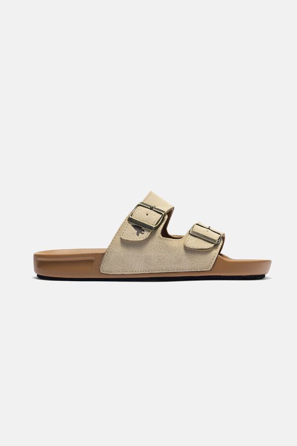 Joma Casual double buckle fastening sandals beige