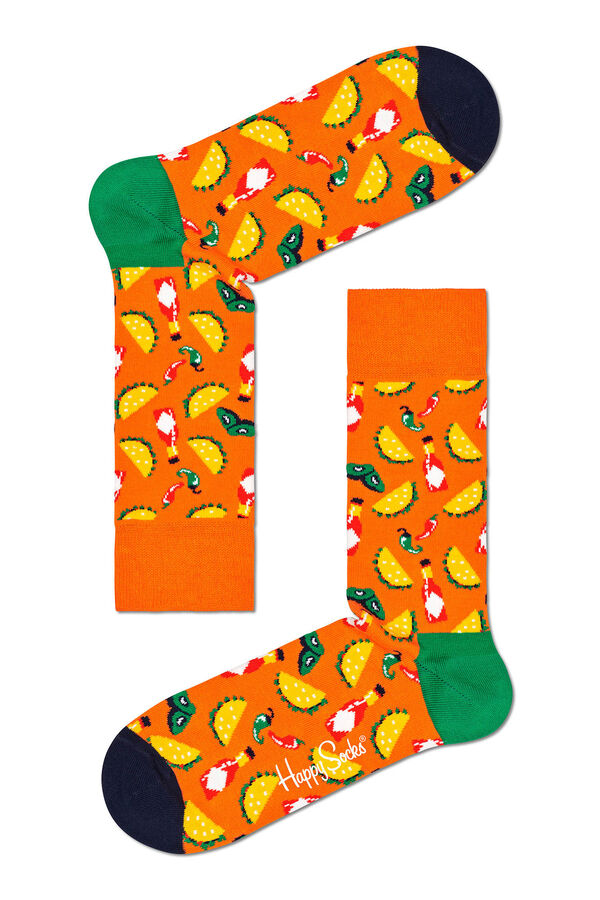 Springfield Taco print socks red