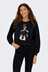 Only Sweatshirt vorne Schwarz