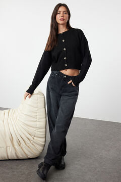 Trendyol Knitted cardigan with buttons