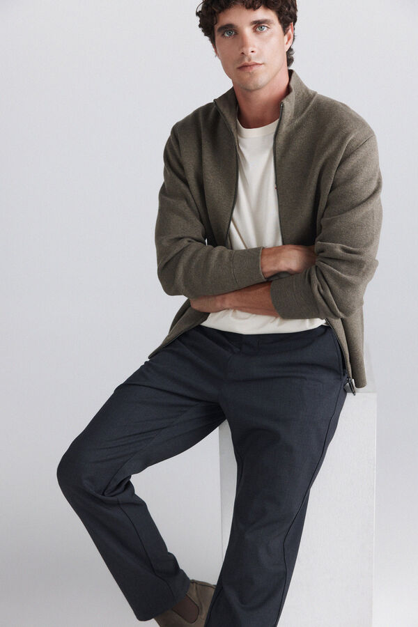 Springfield Zip fastening Milano cardigan nude