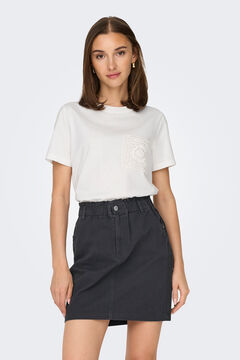 JDY kurz&auml;rmelig Crochet T-Shirt