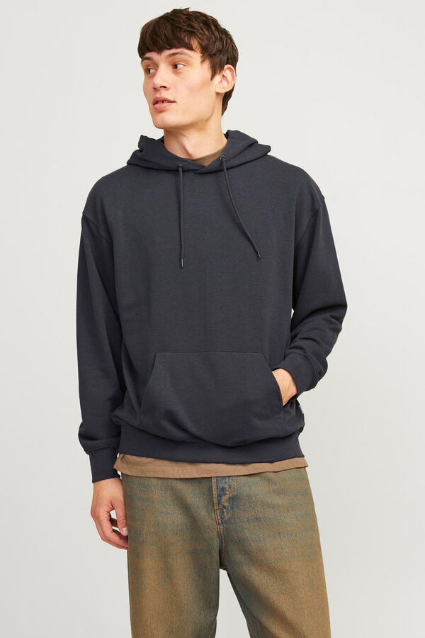 Jack & Jones Sudadera relaxed fit capucha azul