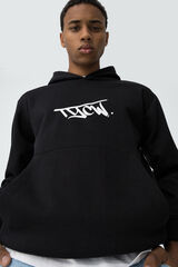 Tiffosi Young Sudadera con logo estampado negro