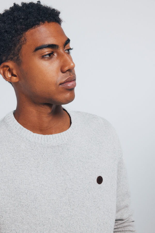 Springfield Plain fantasy twisted jumper grey