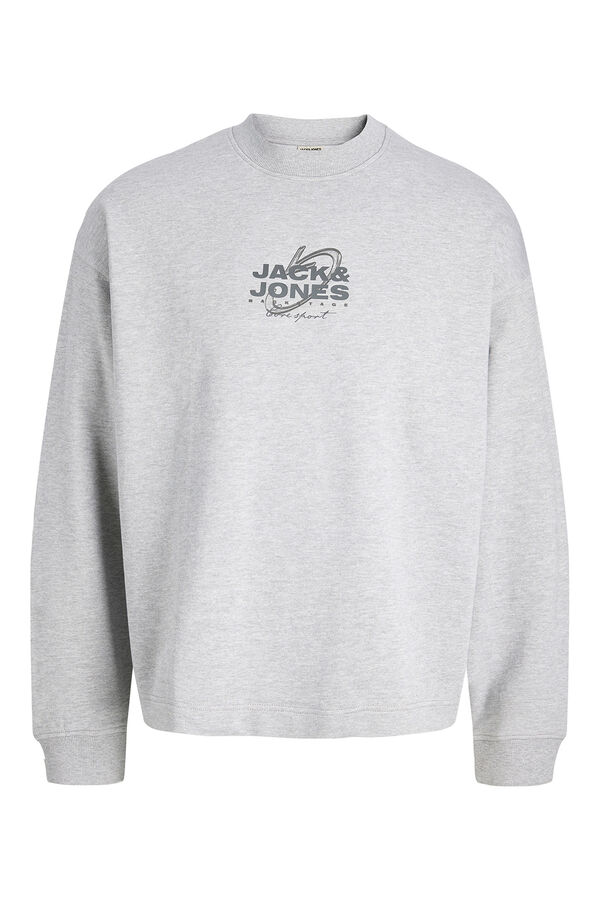 Jack & Jones Suadadera b&aacute;sica manga larga gris