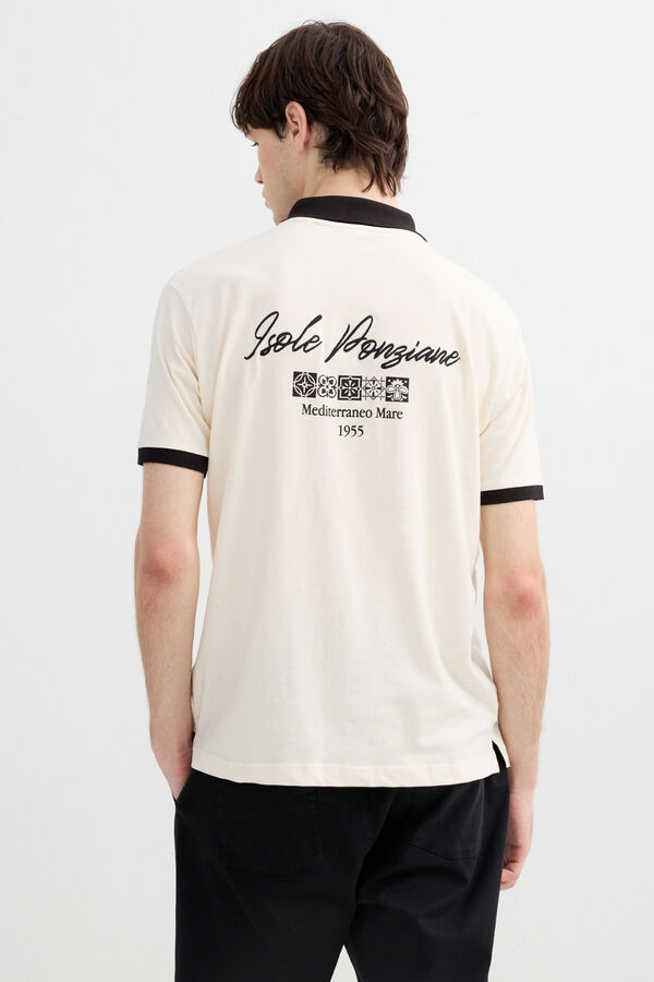 Inside Short sleeve polo shirt white