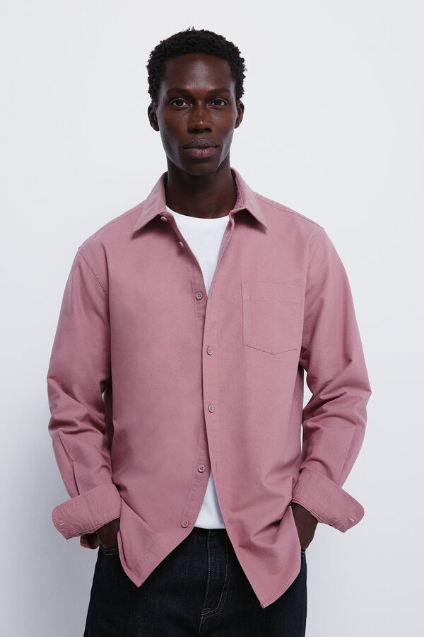 Springfield Colored Oxford shirt pink