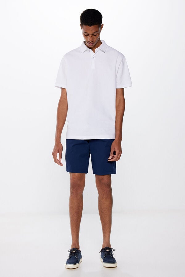 Springfield Polo piqué structure relax blanc