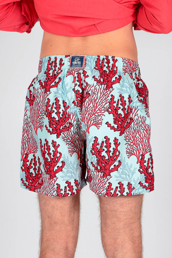 Springfield Printed swim shorts with drawstring royal blue