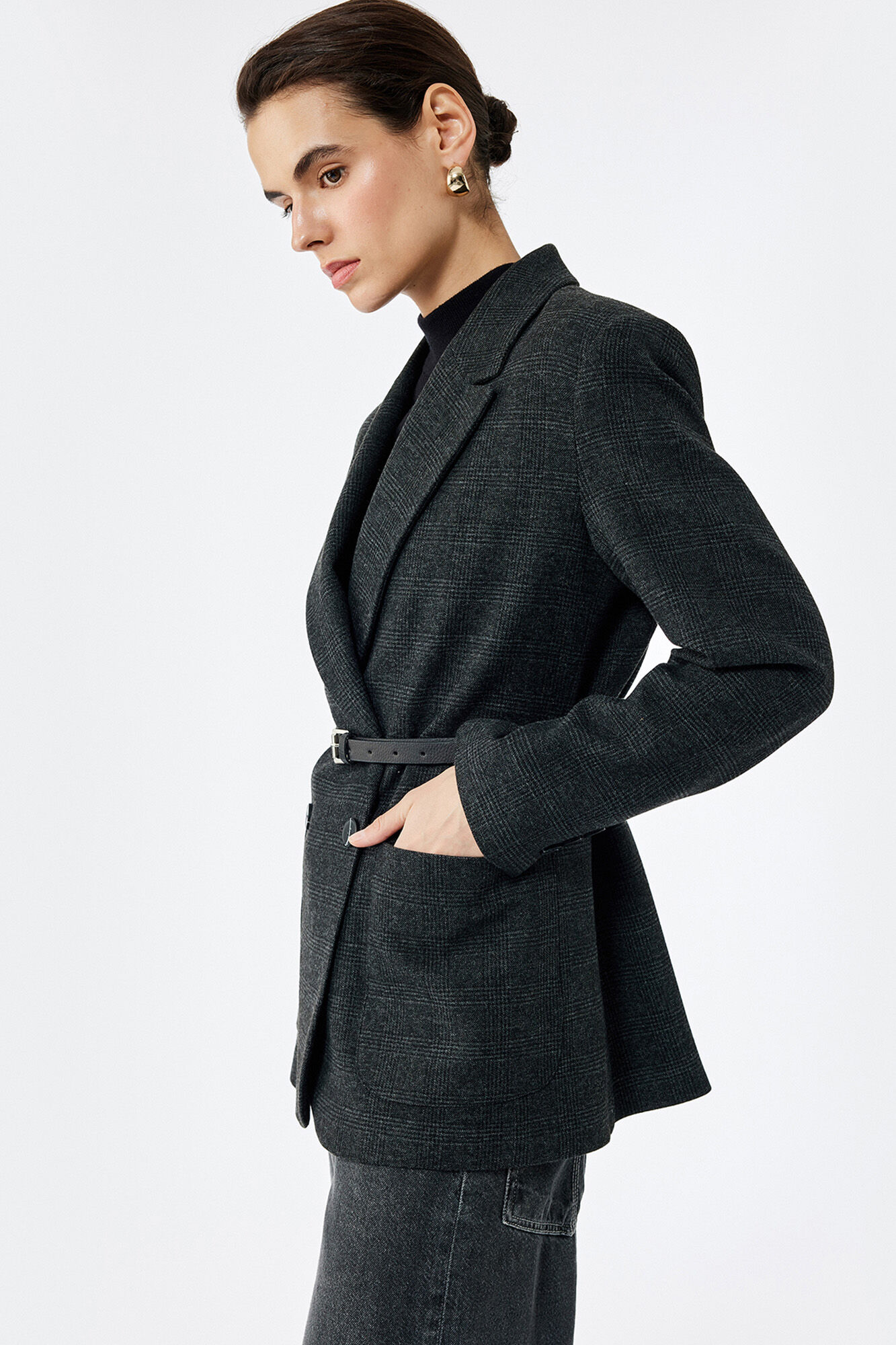 Koton Chaqueta blazer a cuadros