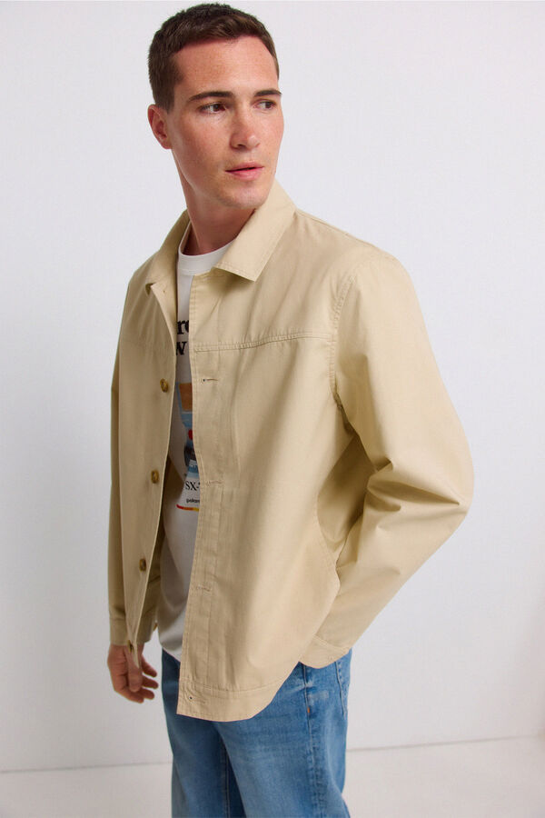 Springfield Surchemise en coton marron