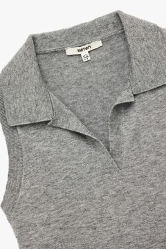 Koton Chaleco de corte est&aacute;ndar con cuello polo