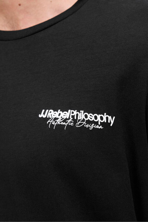 JJ REBEL Regular fit T-shirt Crna