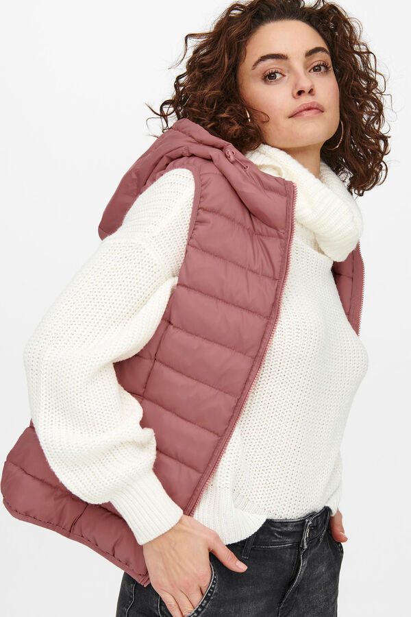 Springfield Ultralight women's vest with hood pink