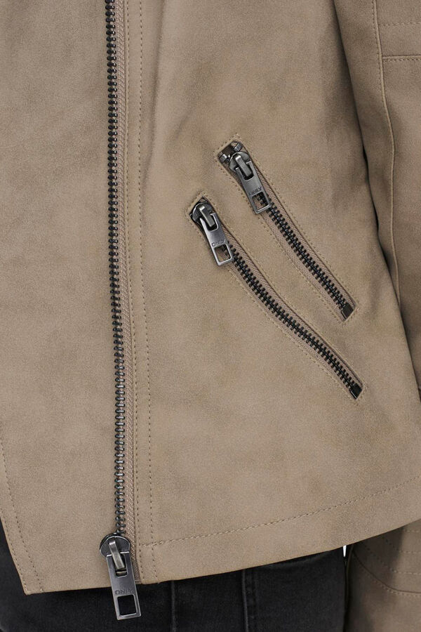 Springfield Biker jacket with zip fastening boja peska