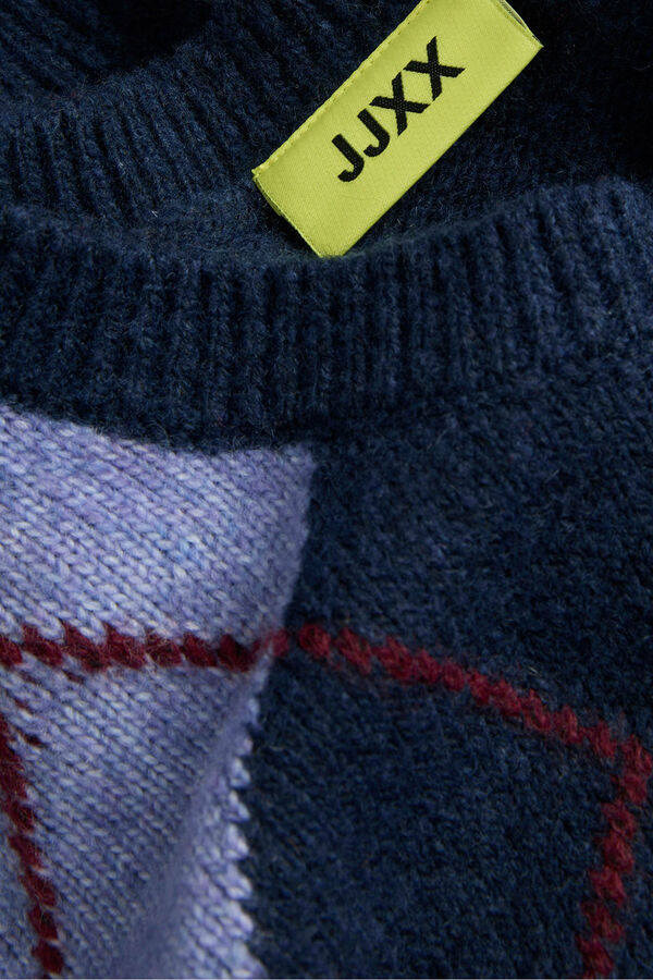 Jack & Jones Jersey de punto rombos azul