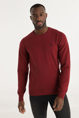 Lois Jersey Cuello Caja burdeos