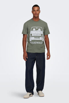 Springfield Camiseta manga corta Volkswagen marrón medio